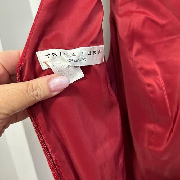 Trina Turk Rich Red Dress - Picture 3 of 9